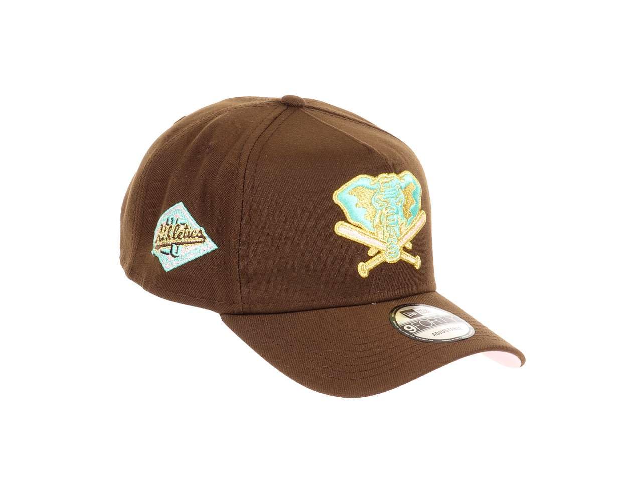 New Era Oakland Athletics MLB 25th Anniversary Sidepatch Walnut 9Forty A-Frame Snapback Cap โ image 1