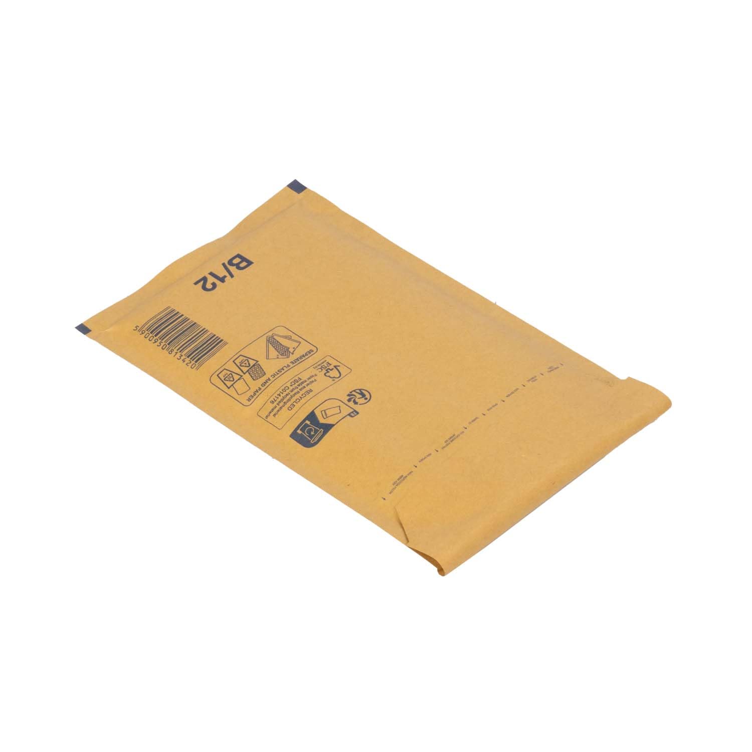 smiley pack Luftpolstertaschen Größe B2 Braun 140 x 225 mm, gepolsterte Versandtaschen mit Selbstklebeverschluss, passend für A6+ und C6 (9600 Stück)