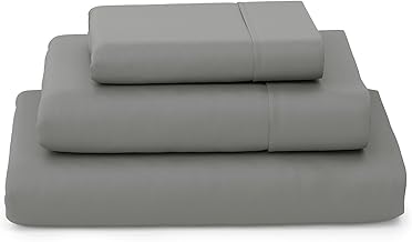 Cosy House Collection Luxury Bamboo Sheets - Blend of Rayon Derived from Bamboo - Cooling & Breathable, Silky Soft, 16-Inch Deep Pockets - 3-Piece Bedding Set - Twin XL, Grey