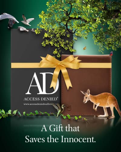 Image of Vegan Leather Bifold Wallets For Men - Cruelty Free Non Leather Mens Wallet With ID Window RFID Gifts For Him