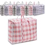 10 Pack XXL Extra Large Strong Laundry Storage Bags With Zip, 80x60x28CM