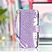 ULAK for iPhone SE 3(2022)/SE(2020)/8/7 Wallet Case with Card Holder, Premium Floral PU Leather Flip Case with Kickstand Card Slots,Wrist Strap, Durable Shockproof Cover 4.7 Inch, Purple