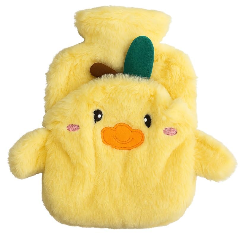 Hot Bag Hot Water Bag (1 litre) non electric hot water bag with cover for pain relief period cramps, Heating Bottle for Winter, Garam Pani ki Sikai ki Theli, Hot and Cold Therapies (Yellow- Chick)-image-6