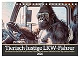 Tierisch lustige LKW-Fahrer (Tischkalender 2026 DIN A5 quer), CALVENDO Monatskalender: Ein Muss für alle LKW und Trucker Fahrer, die mit einem Lächeln in den Tag starten wollen (CALVENDO Mobilitaet)