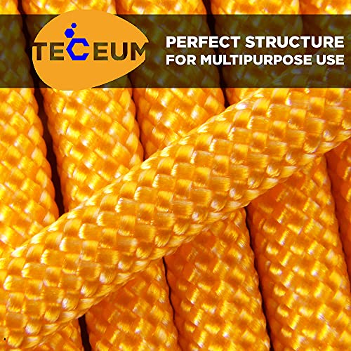 Image of TECEUM 5 /32 inch Paracord Rope 1000 - 1000ft / 200ft / 100ft / 50ft - Tactical Parachute Cord 4mm - 45+ Colors - Nylon String for Survival & Camping Gear - Stripe Cord for Survival - Utility Rope