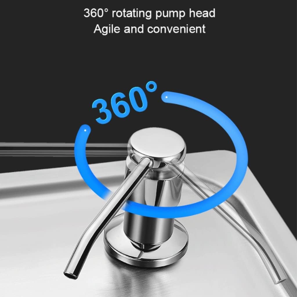 Useful Sink Soap Dispenser Press-Type Liquid Dispenser Stainless Steel Soap Pump with Extension Tube Kitchen Dish Soap Dispenser Easy to Clean (Color : Type B)
