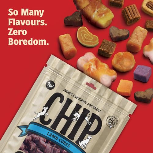 Image of Chip Chops Lamb Cubes Dog Treats, High Protein Low Fat Healthy Snacks, Training & Reward Treats, Suitable for All Dog Breeds 250g - Pack of 1