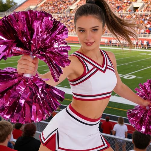 Pompons de cheerleading à poignées TOMETURE accessoires danse et compétition