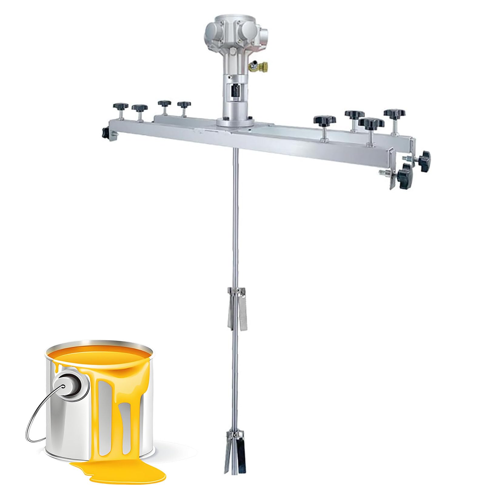 SBCGFY Ibc Pneumatic Air Agitator Mixer Machine - 1/2Hp, 250Mm Blade Diameter, 0-2800 Rpm For Efficient Liquid Mixing In Ibc Tanks