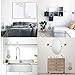 WALI Outlet Wall Mount for Google Home Mini Voice Assistant Hanger Holder Bracket Case Stand (GMM001-2), 2 Packs, White