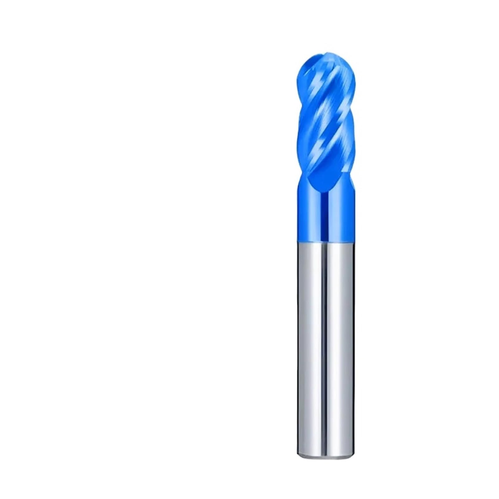 1pc 4-Flauto Sfera Fresa In Carburo di Tungsteno CNC Strumenti R0.5-R6.0mm HRC55/70 for Materiale In Acciaio frese(HRC70,R4.0x16x8Dx60L)