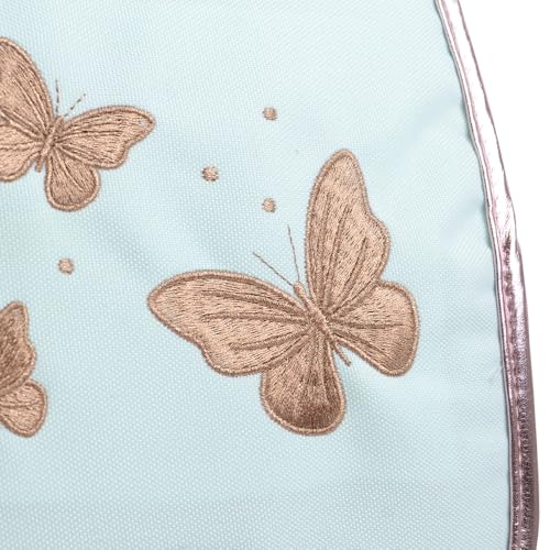 Cartable Papillons 38 cm vert pastel ANONYM à 2 compartiments - 4
