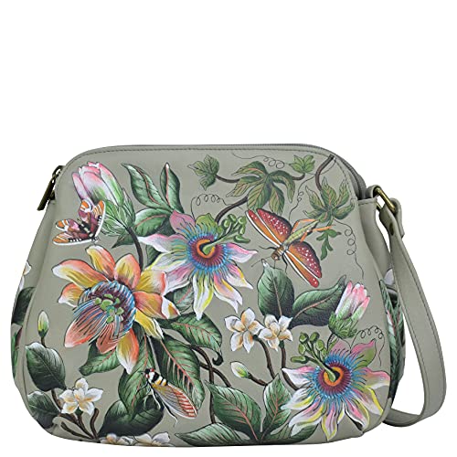 Anuschka Women’s Genuine Leather Convertible Medium Bag - Hand Painted Exterior