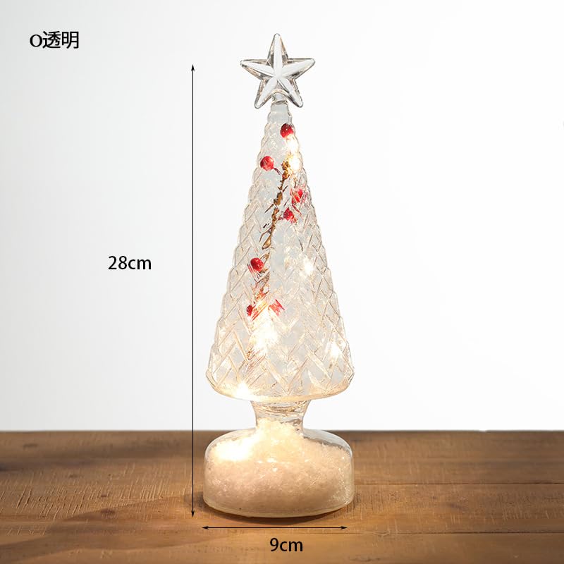 Amazon.co.jp: クリスマスツリーランプ クリスタルツリー ライト付き