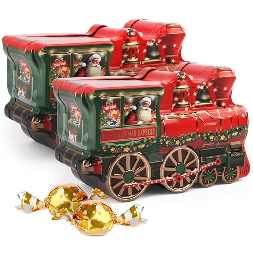 2x Becky's Weihnachtszug Keksdose mit Schoko-Pralinen 126g –...