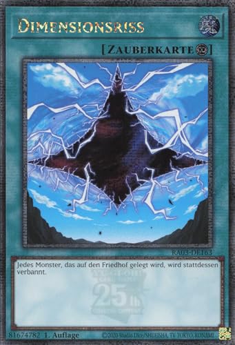 Dimensionsriss (V.2) RA03-DE163 Quarter Century Secret Rare Deutsch Near Mint 1. Auflage - Quarter Century Bonanza - mit ReCollectibles-Versandschutz - für Yu-Gi-Oh!