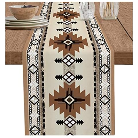 Shine-Home Boho Western Table Runner Cover
