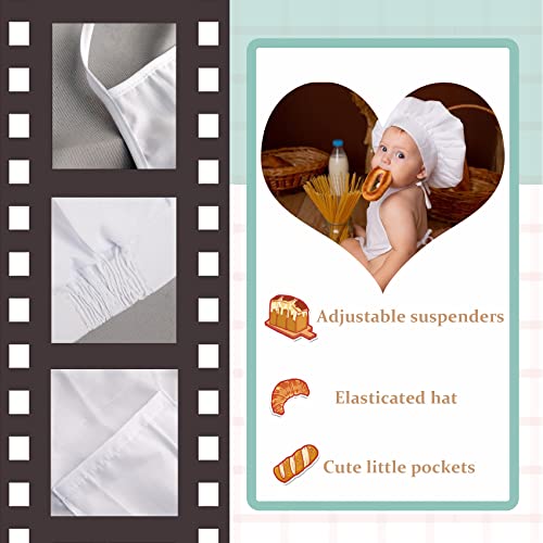image for KHC-KHF Newborn Baby Photography Prop Baby Chef Outfits Chef hat Apron