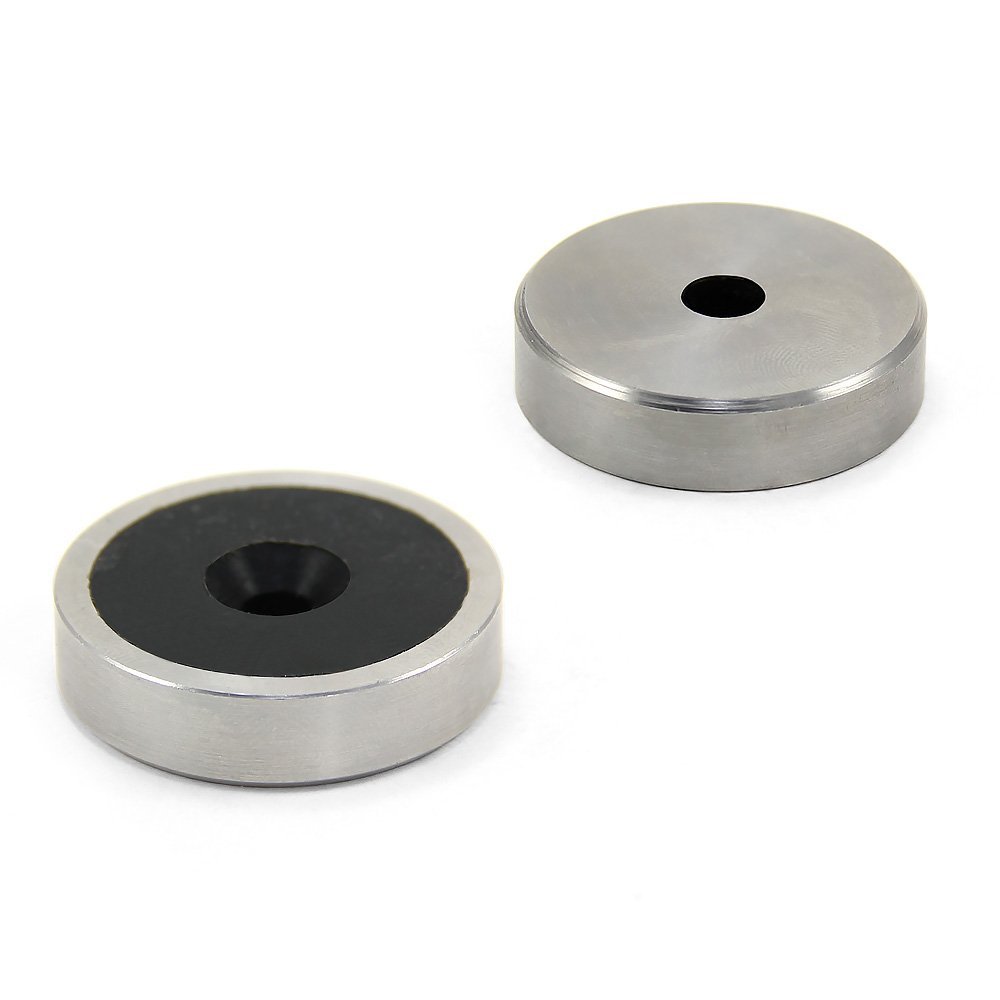 N42 Neodymium Stainless Steel & Rubber Coated Pot Magnet for Arts, Crafts, Model Making, DIY, Hobbies, Office, and Home - 32mm dia