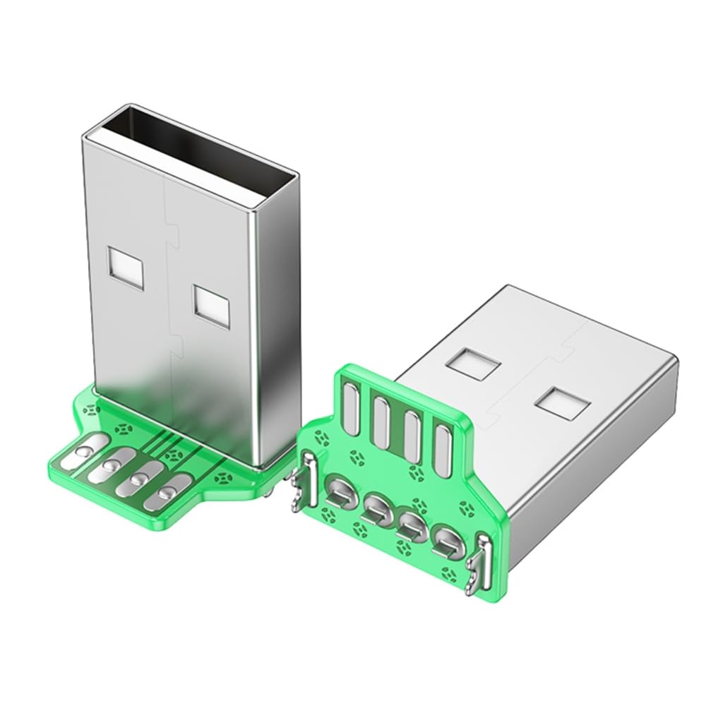 Tsophreniq USB 2.0 PCB Mount Connector Assortment USB 4Pin/USB C 5Pin PCB Mount Socket Connector Power Supply Adapter