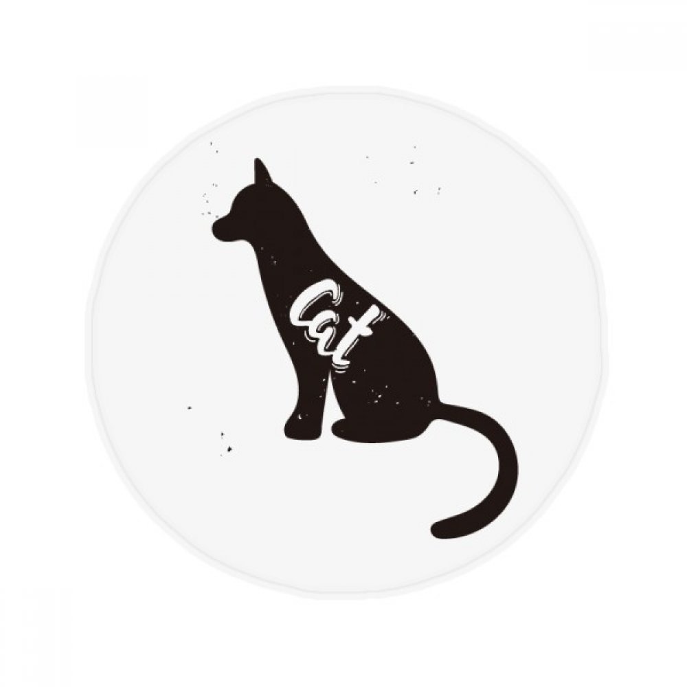 Tapis chat noir et blanc antidérapant de bain cuisine salon