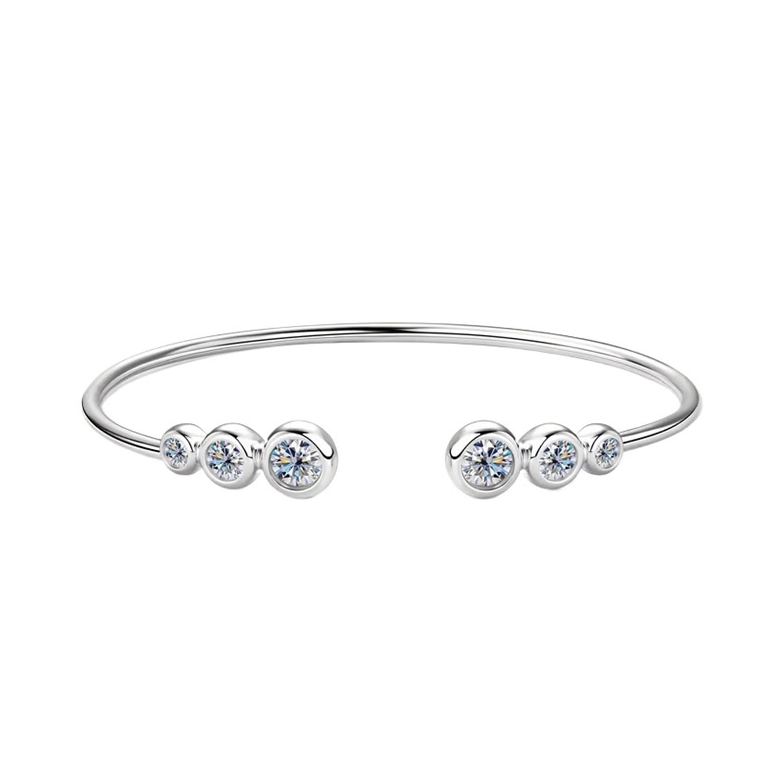Bracelet 4 griffes 5mm couleur D à structure ajustable