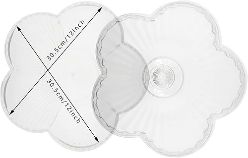 Miniatura 9 de Bandeja creativa de acrílico multifuncional para aperitivos con tapa, platos para servir frutas secas, nueces, dulces, frutas, 6 compartimentos