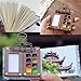 Tobioskits Watercolor Set, Tobioskits Travel Water Color Kit, Nano Palette Water Painting with Mini Paper Booklet and Paint, Portable Detachable Pocket Artist Travel DIY Kit (Walnut 15 Grids)