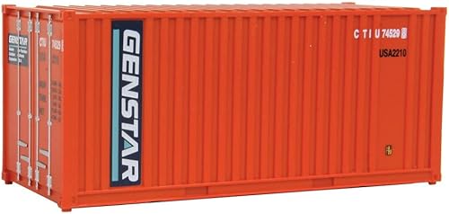 Miniatura 6 de Walthers SceneMaster Contenedor corrugado de 20' con panel plano-CAST (azul, blanco) 949-8009 Modelo de ferrocarril a escala HO - Modelo de carga