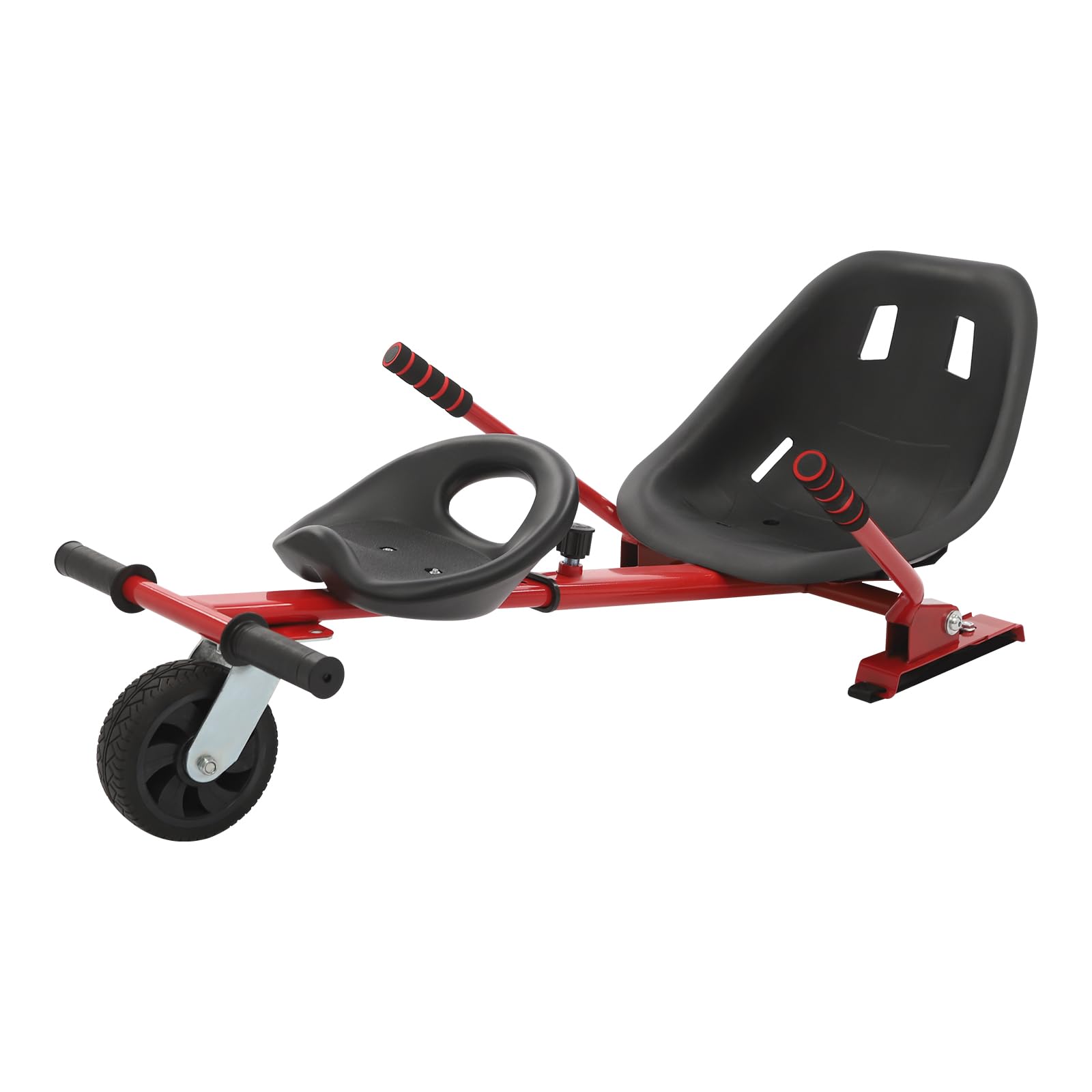 Hoverboard Sitz, Hoverboard mit Sitz verstellbarer, Doppel-Personen-Balance-Roller, Verstellbarer Balancier-Roller für 6,5-10 Zoll, Universal Gokart-Zubehör für Kinder und Erwachsene (Schwarz)