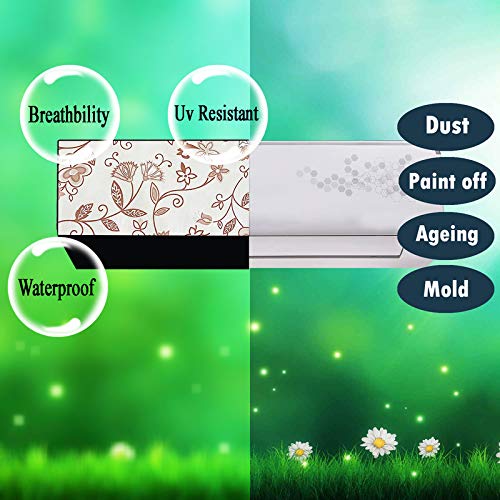 Image of Polycarbonate Water & Dustproof Split Ac Cover for Mitsubishi 2.2 Ton 3 Star, Srk25css-s6, Black (Color20)