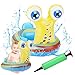Anello di Nuoto a forma di lumaca Salvagente Neonato Galleggiante Gonfiabile del Bambino Dell'anello di Nuoto del Bambino Baby Float Salvagente con Seggiolino and Gonfiatore Bambini Piscina Giocattolo