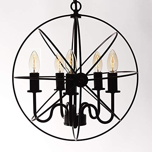 Lámpara colgante vintage de metal Opis PL1 Ø40cm con acabados de alta calidad