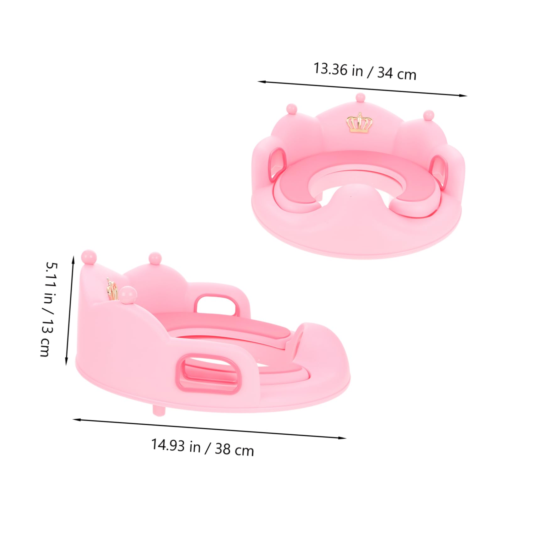 BESTonZON Asiento de Entrenamiento para Inodoro para Bebés y Niñas Reductor de Inodoro de Grande para Entrenamiento de Baño Casa para Pequeños