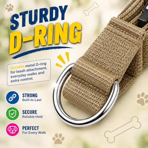 Image of Tactical Dog Collar and Leash Set,Khaki