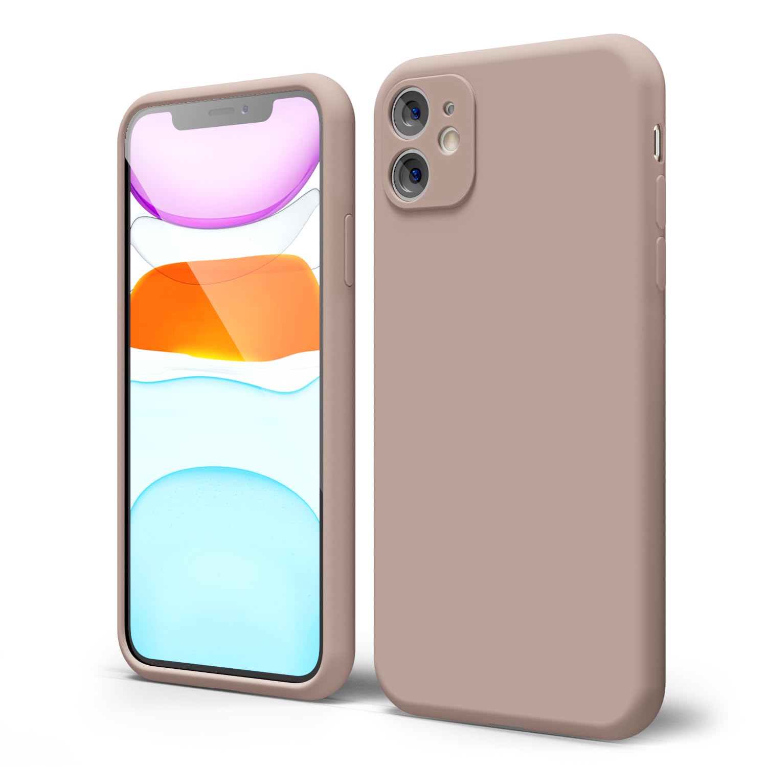 oakxco for iPhone 16 Pro Max Case Liquid Silicone, Soft Rubber Gel Elegant Aesthetic Basic Simple Cover, Cute Thin Slim TPU Matte Solid Color Plain Smooth Case for Women Girl, Light Pink — view 1736