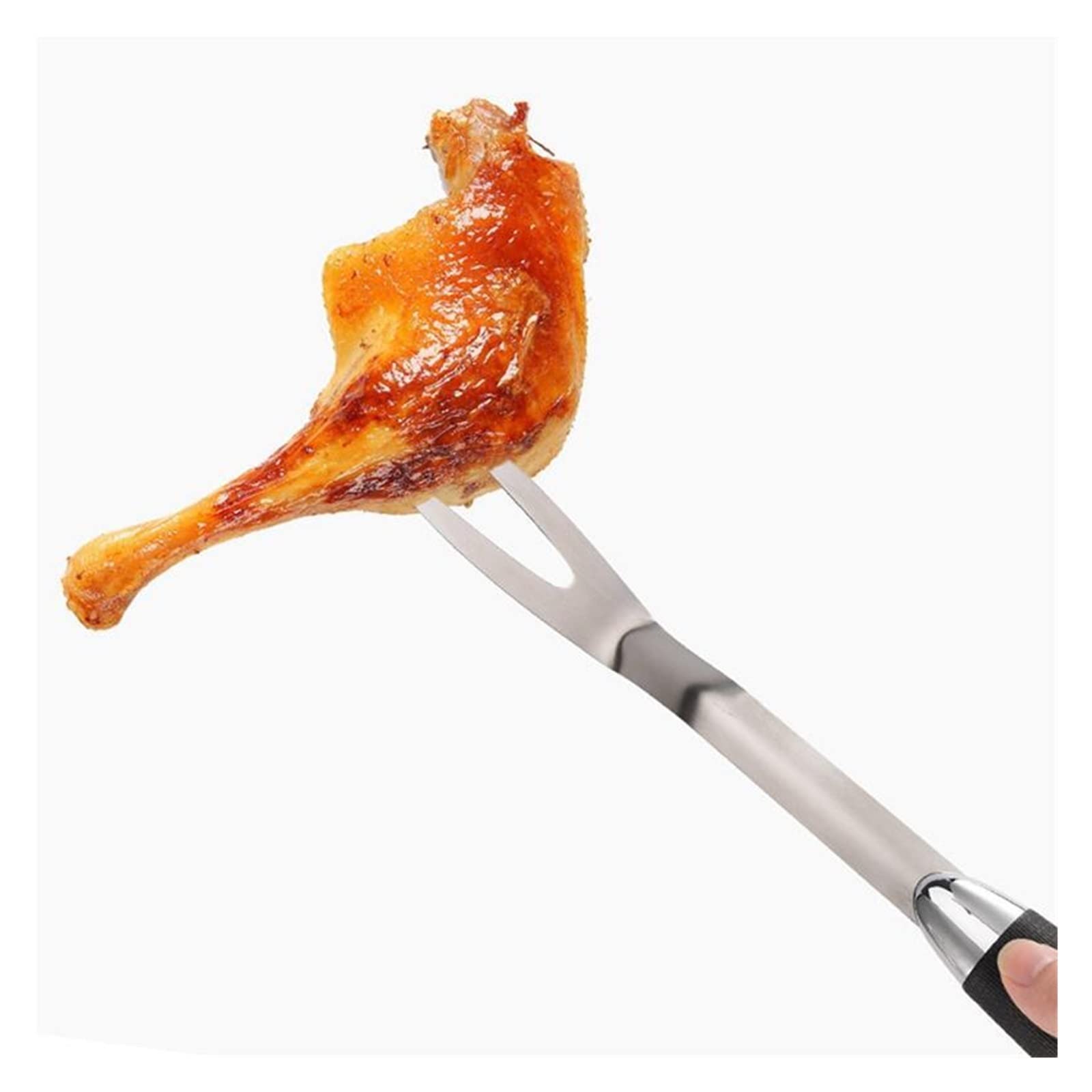 MRKU Set di 3 Utensili, forchetta, pinze, spatola, Utensili da Cucina Multifunzione Portatili per Barbecue.