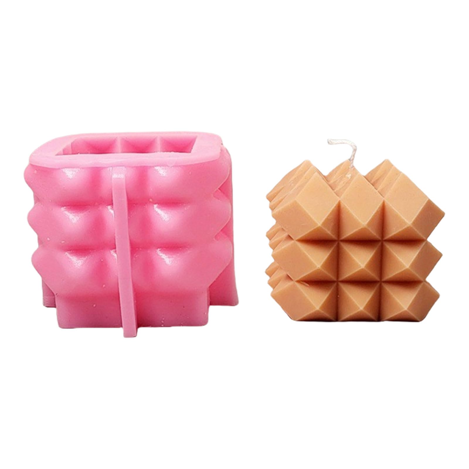 Kalttoy Cubic Shape Silicone Molds Soap Making Molds Cubic Shape Silicone Epoxy Resin Making