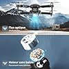 F198 Drone con telecamera, mini drone con doppia telecamera, controllo dei gesti, 3 modalità di velocità, 20 minuti di volo, hover automatico, avvio/atterraggio con un solo tasto per adulti/bambini #5