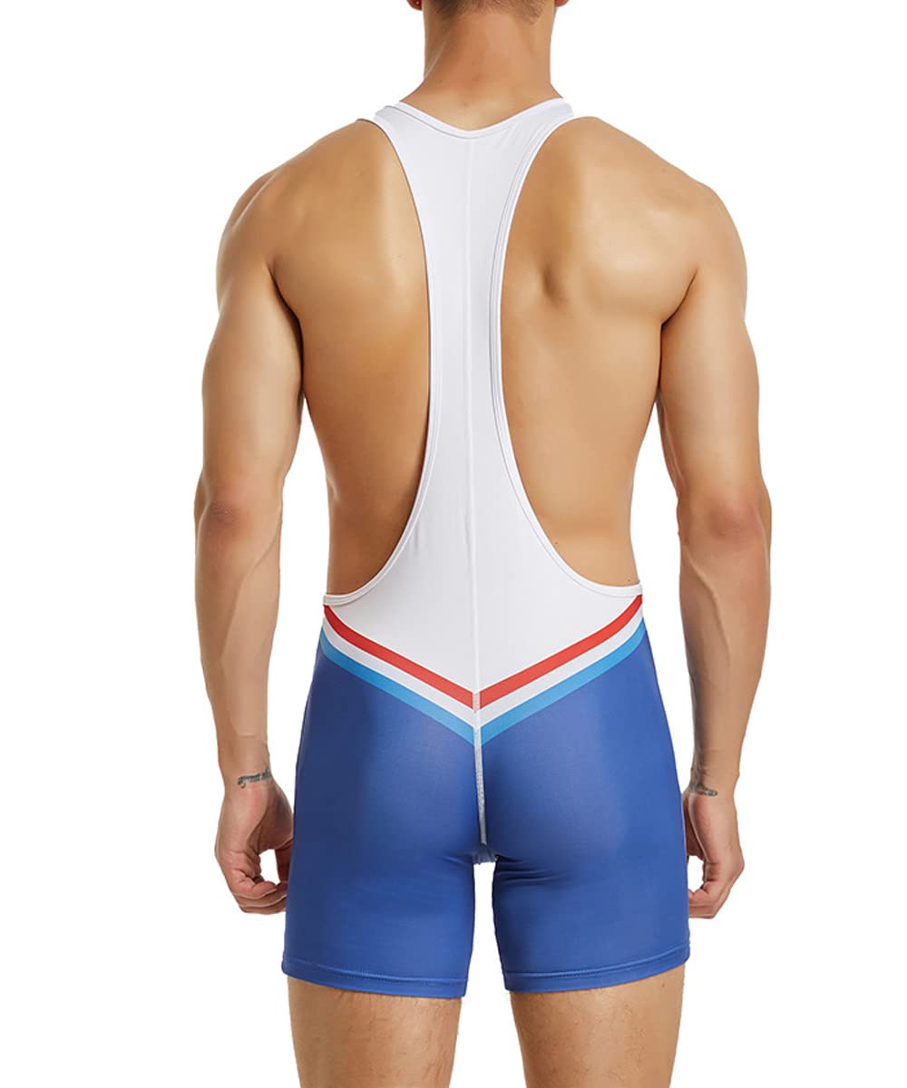Combinaison de sport pour homme - Coupe ajustée - Sans manches - Pour la lutte et l'haltérophilie
