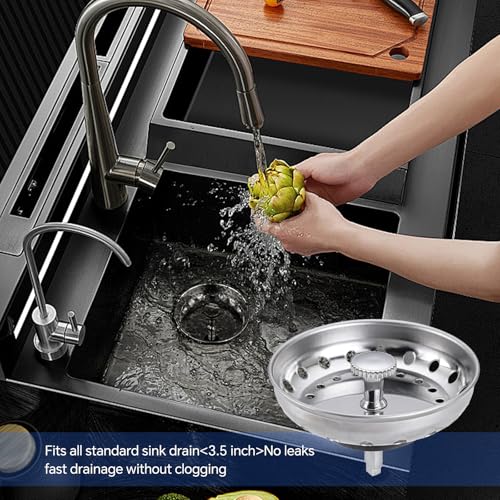 Colador para fregadero 2 unidades acero inoxidable miniatura 5