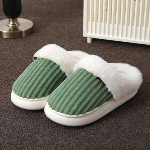Slippers For Women Fuzzy Cozy Couple House Slipper Shoes Indoor and Outdoor with Memory Foam Anti-Skid Sole for Mom Ladies Winter Soft Warm Home Slides2