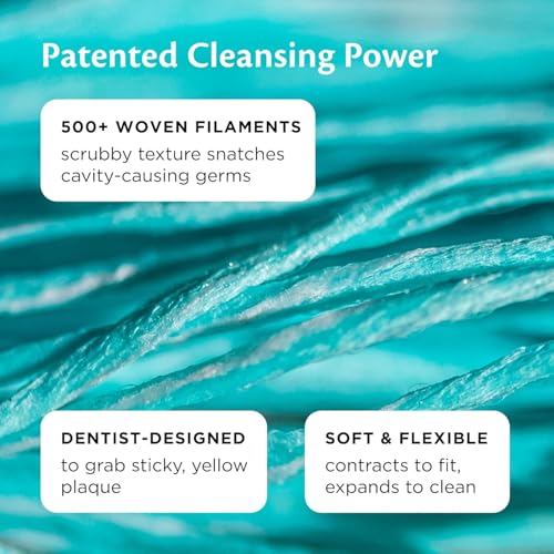 Image of Cocofloss Expanding Woven Dental Floss by Cocolab, Waxed Tooth Floss for Daily Oral Care, Coconut Oil Infused, Vegan, for Adults and Kids, Orange Scent, 1 Pack