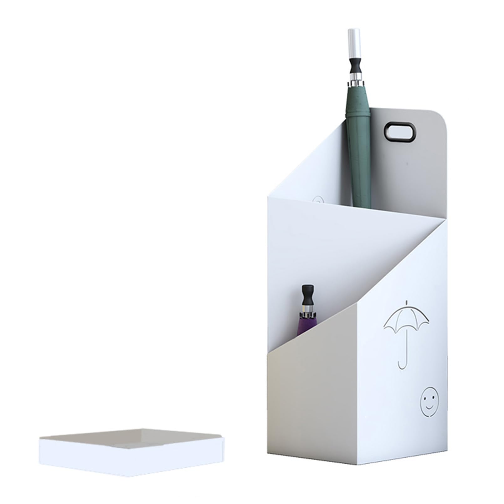 Porte-parapluie avec récupérateur amovible goutte à goutte en métal super premium