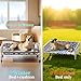 Elevated Dog Bed, Cooling Outdoor Dog Cot with with Breathable Mesh, Raised Pet Bed with 3-Sided Guard Rails, Indoor and Outdoor，S