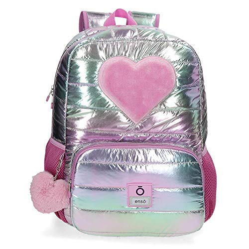 Mochila Portaordenador Enso Fancy Adaptable  Rosa  32 x 42 14 cm