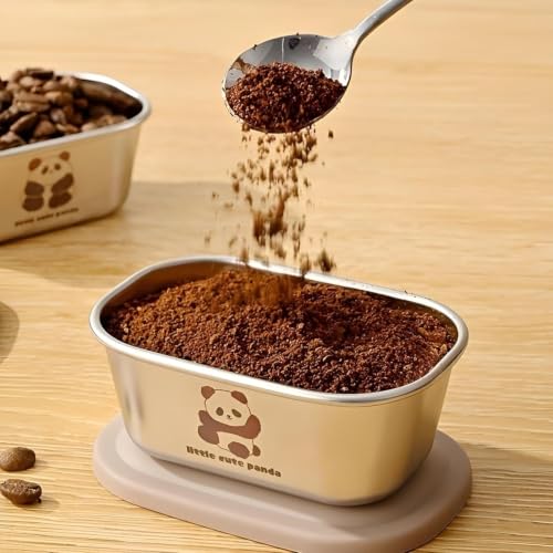 Image of Stainless Steel Mini Food Storage Containers with Airtight Lids (2 Pcs, 110ml Each) | Reusable Leakproof Sauce, Snack, Spice & Condiment Containers for Lunch Box | BPA Free