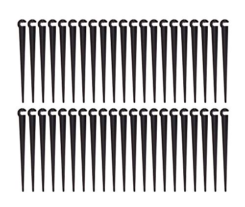 UCLEVER Riego por Goteo Apoyo Estacas Rain Drip Irrigation Drippers para Camas de Flores, Jardines de Vegetales Jardines de Hierbas,100 Piezas Cover