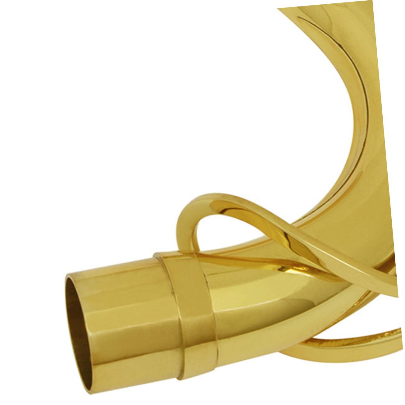 Kisangel Tubo de cuello saxófono cuello de saxo soprano accesorios saxo soprano cuello de la boquilla del saxofón accesorios saxo barítono latón plateado Dorado