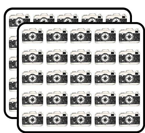 Travel Camera Stickers for Scrapbooking and Crafts